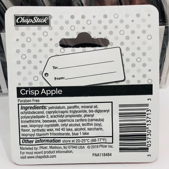 NEW ChapStick CRISP APPLE Lot of 12 SEALED .15 oz Lip Gloss Balm Chap Stick - Picture 7 of 7